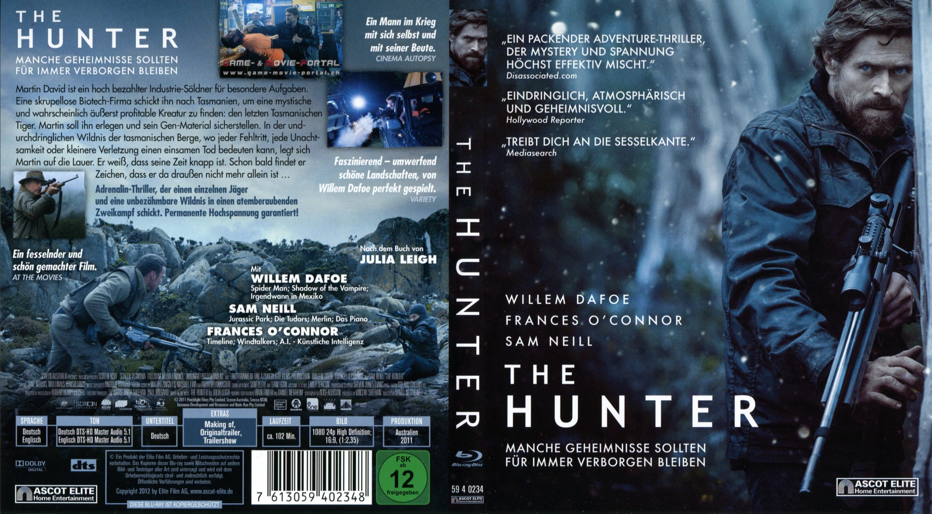 The Hunter Willem Dafoe Blu Ray Cover German German Dvd Covers