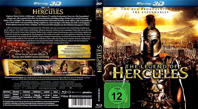 The Legend of Hercules 3D blu ray cover german