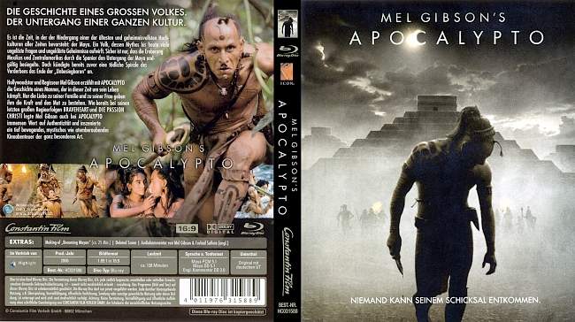 Apocalypto Mel Gibson german blu ray cover