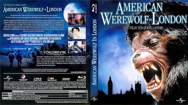 American Werewolf in London german blu ray cover