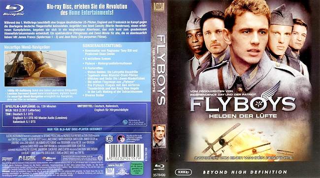 Flyboys german blu ray cover