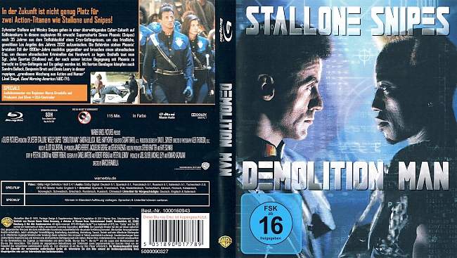 Demolition Man blu ray cover german