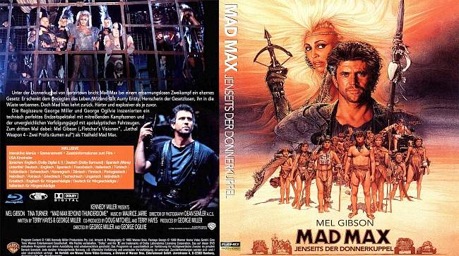 Mad Max 3 blu ray cover german