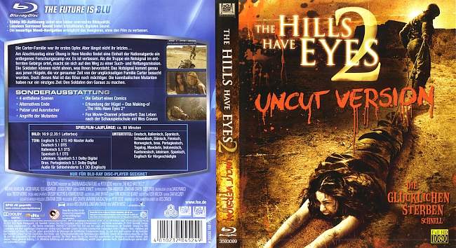 The Hills Have Eyes 2 Wes Craven blu ray cover german