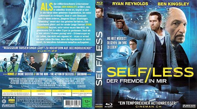Self Less Der Fremde in Dir blu ray cover german