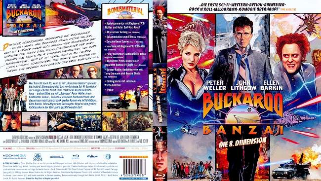 Buckaroo Banzai german blu ray cover