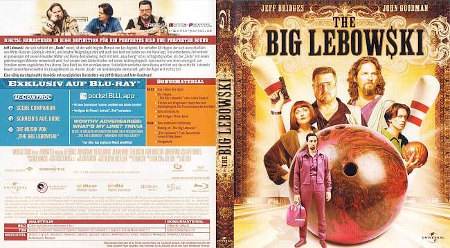 The Big Lewboski Jeff Bridges blu ray cover german