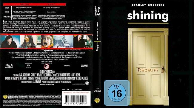 Shining blu ray cover german