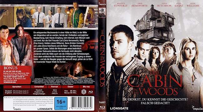 The Cabin in the Woods blu ray cover german