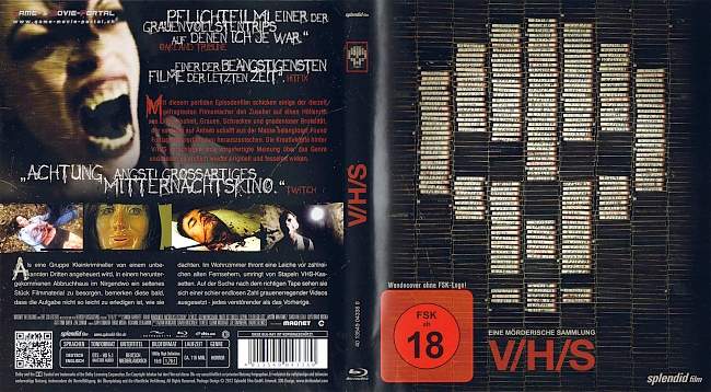 VHS V H S german blu ray cover