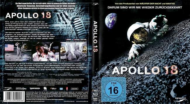 Apollo 18 blu ray cover german