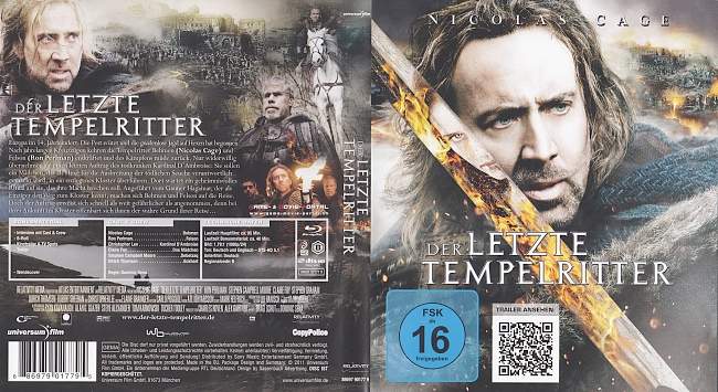 Der Letzte Tempelritter blu ray cover german