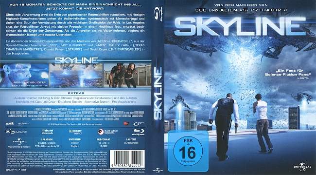 Skyline blu ray cover german