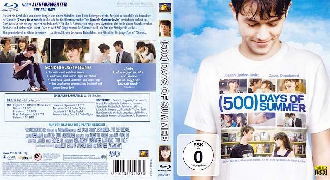 500 Days Of Summer blu ray cover german