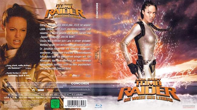 Tomb Raider Lara Croft Die Wiege des Lebens blu ray cover german