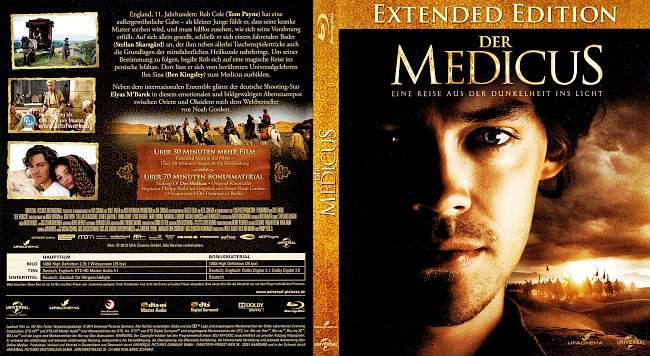 Der Medicus Extended Edition german blu ray cover