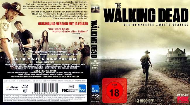 The Walking Dead Season 2 Staffel 2 S02 blu ray cover german