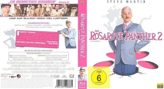 Der Rosarote Panther 2 blu ray cover german