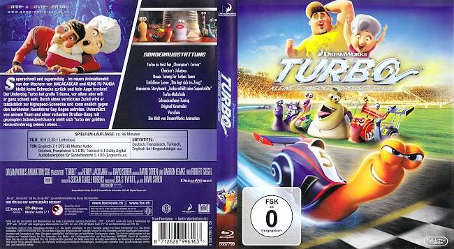 Turbo Kleine Schnecke Grosser Traum blu ray cover german