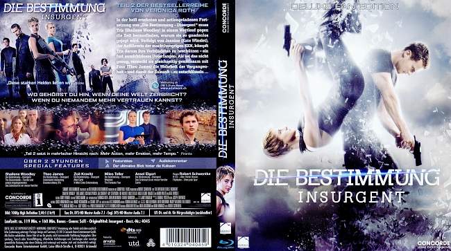 Die Bestimmung Insurgent The Divergent Series german blu ray cover