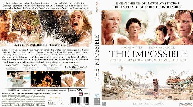 The Impossible blu ray cover german