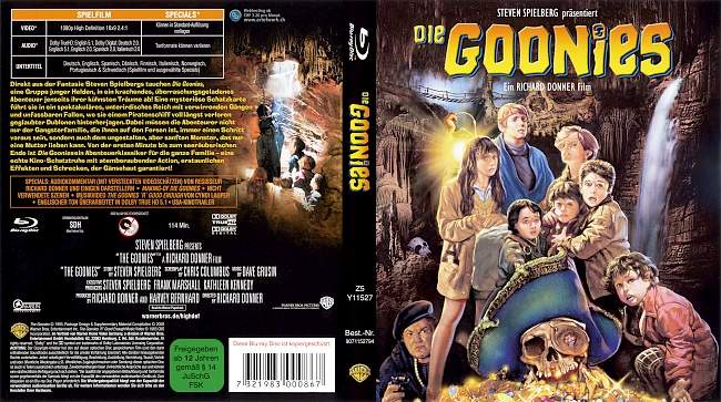 Die Goonies german blu ray cover