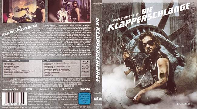 Die Klapperschlange John Carpenters blu ray cover german