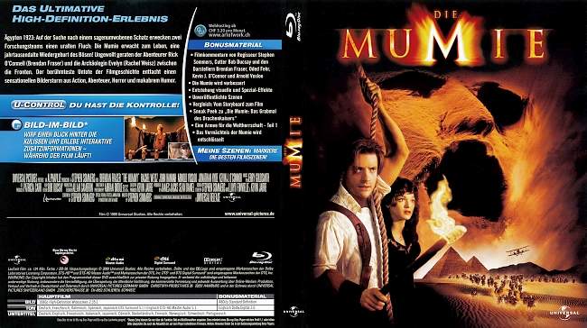 Die Mumie 1 german blu ray cover