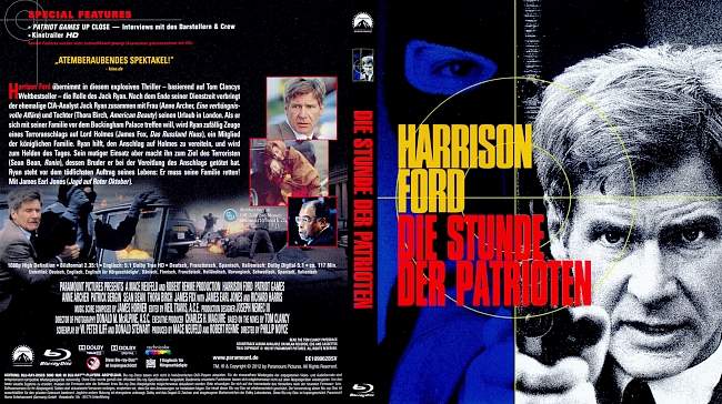 Die Stunde der Patrioten Harrison Ford german blu ray cover