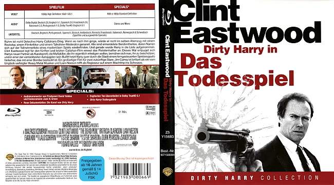 Dirty Harry 4 Das Todesspiel german blu ray cover