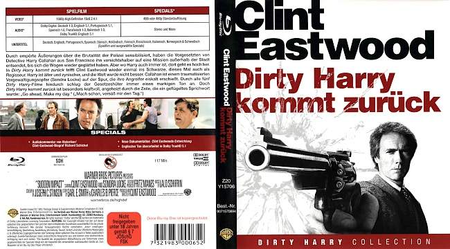 Dirty Harry 5 Dirty Harry kommt zurueck german blu ray cover