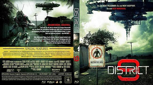 District 9 cover 2 german blu ray cover