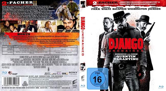 Django Unchained blu ray cover german