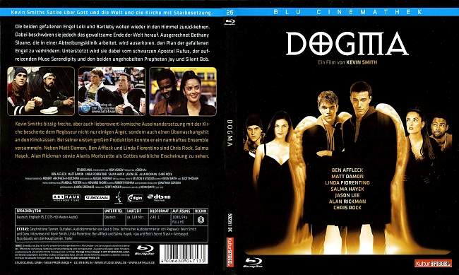 Dogma Ben Affleck Matt Damon german blu ray cover