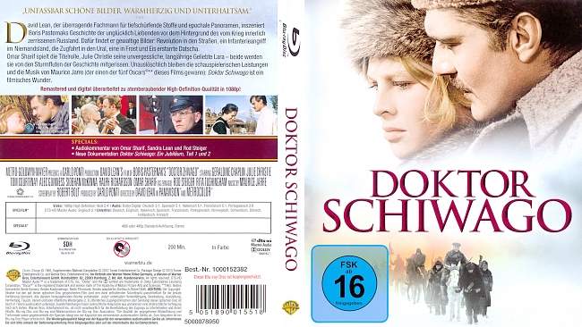 Doktor Schiwago german blu ray cover