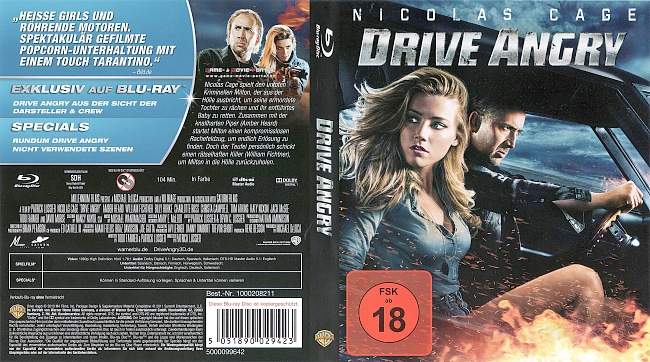 Drive Angry blu ray cover german