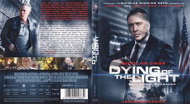 Dying of the Light Nicolas Cage blu ray cover german