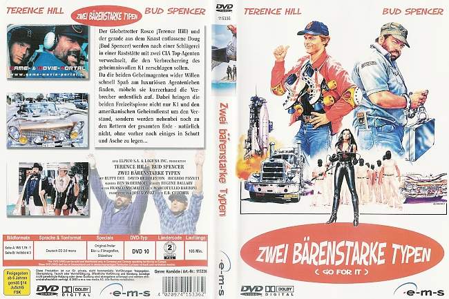 Zwei Baerenstarke Typen Bud spencer Terence Hill dvd cover german