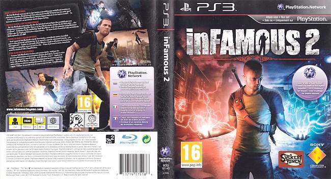 Infamous 2 german ps3 cover