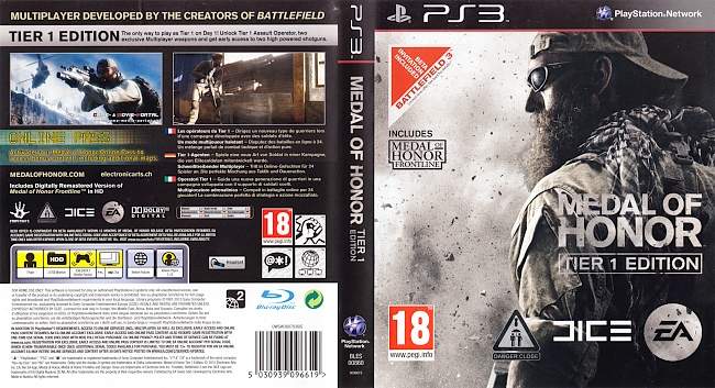 Medal of Honor Tier1 Edition german ps3 cover