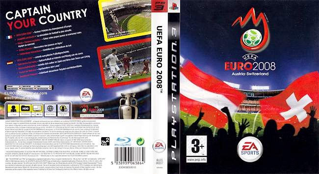 Uefa Euro 2008 german ps3 cover