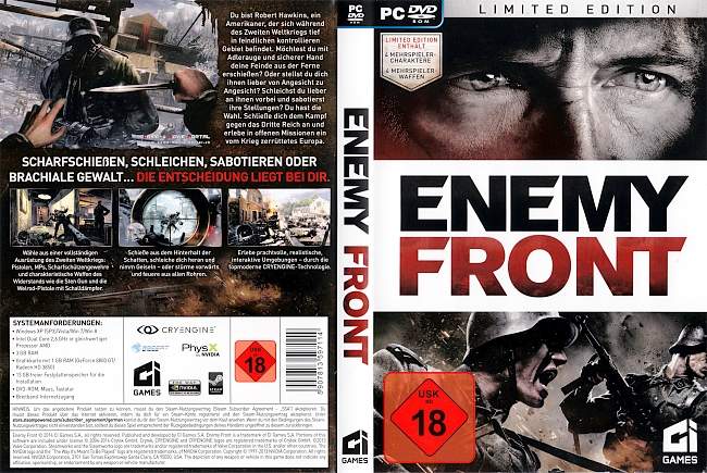 Enemy Front pc cover german