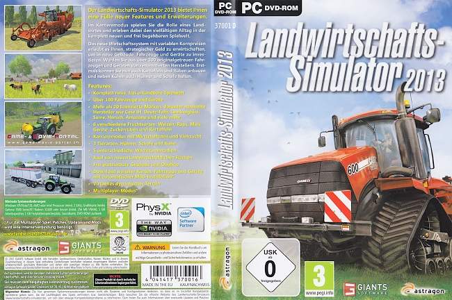 Landwirtschafts Simulator 2013 pc cover german