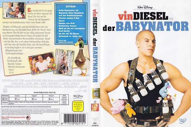 Der Babynator Vin Diesel german dvd cover