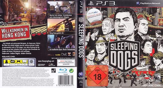 Sleeping Dogs german ps3 cover