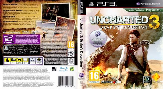 Uncharted 3 german ps3 cover