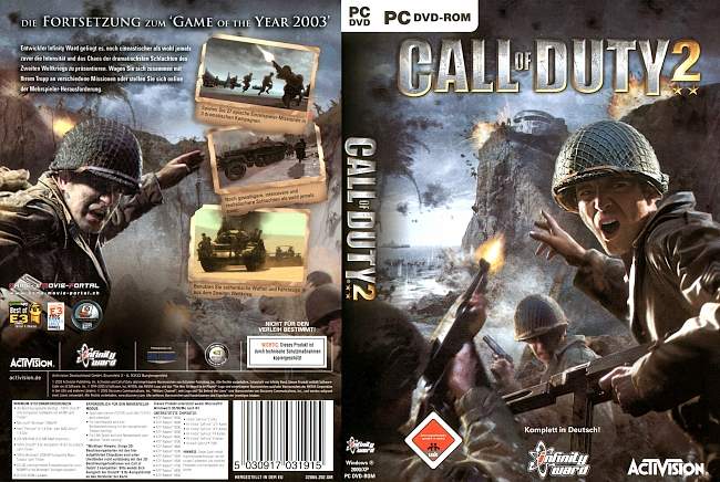Call of Duty 2 pc cover german