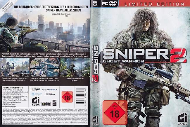 Sniper Ghost Warrior 2 pc cover german