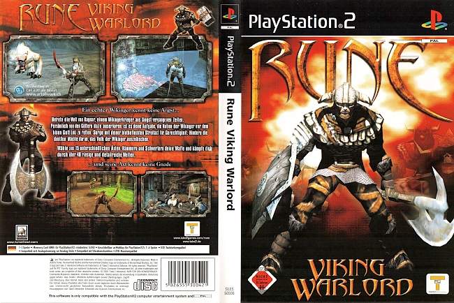 Rune Viking Warlord Playstation 2 cover german