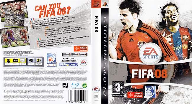 FIFA 08 german ps3 cover